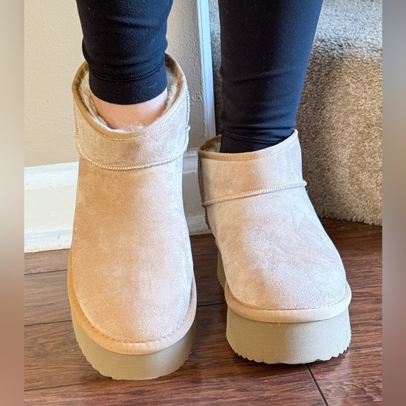 corkys footwear room service camel faux suede platform ankle boot - Picture 9 of 11